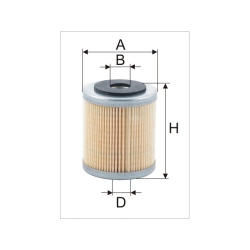 Wkład filtra paliwa WP 054 - 01 - Zamiennik: WP 10-11, P 609, PM 984, SN 5057